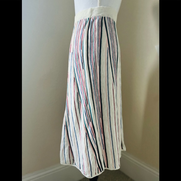 ASOS Stripe Multi Color Sweater Skirt Size 4 US - Picture 4 of 16